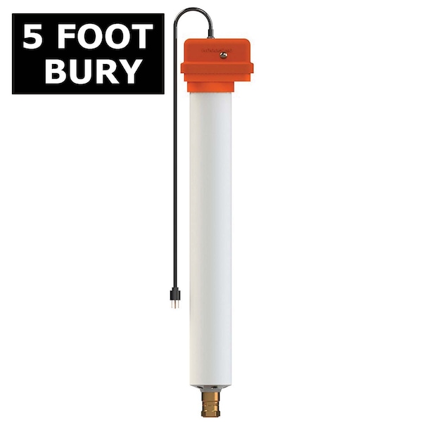 3/4 in. NPT x 5 ft. Brass Bury Heated Sanitary Water Connector